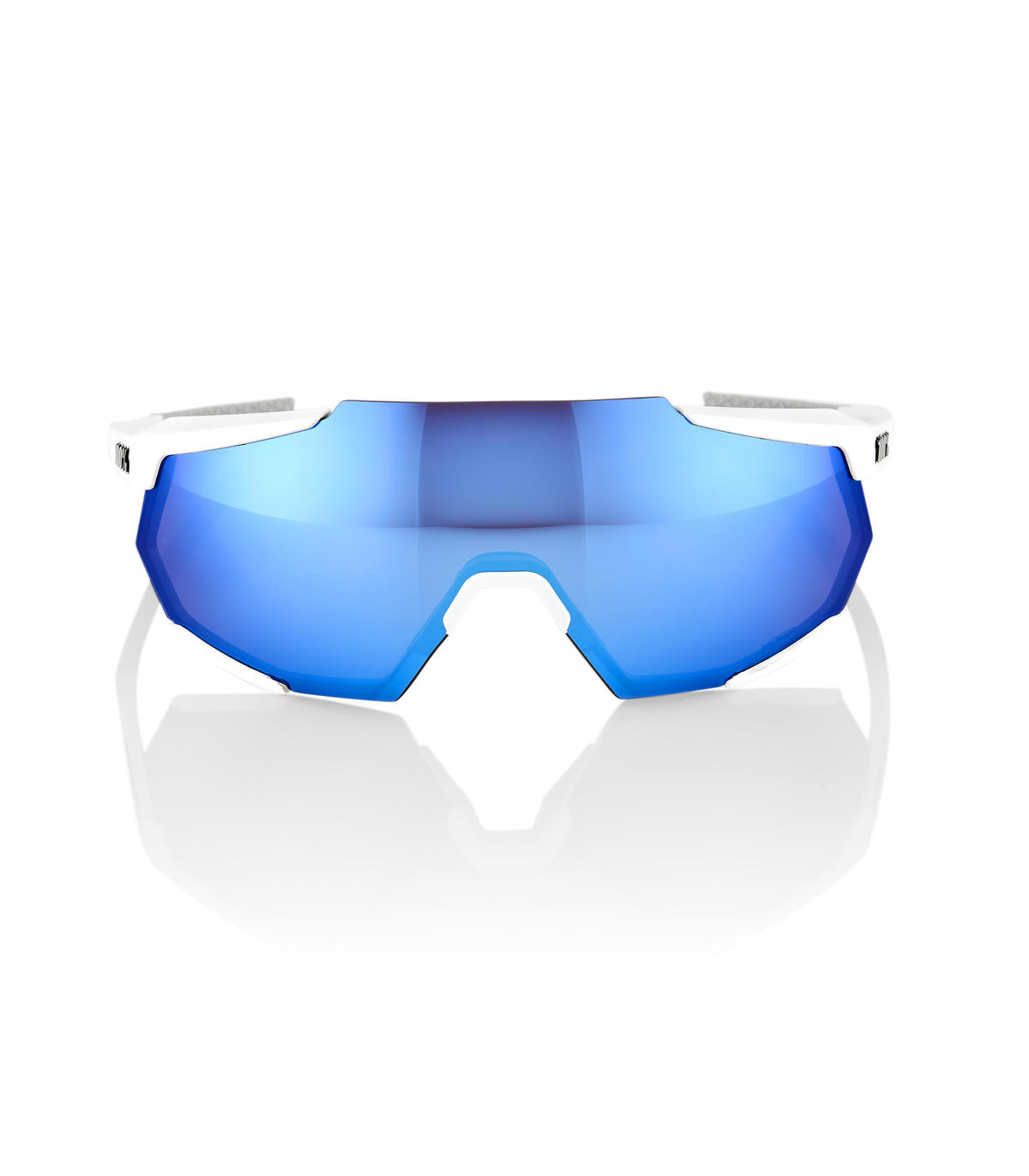 GAFAS 100 PERCENT RACETRAP MATTE WHITTE HIPER BLUE MULTILAYER MIRROR LENS - Imagen 2